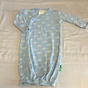 Parade - Canadian - organic cotton - Blue and White Sleep Sack Pajamas